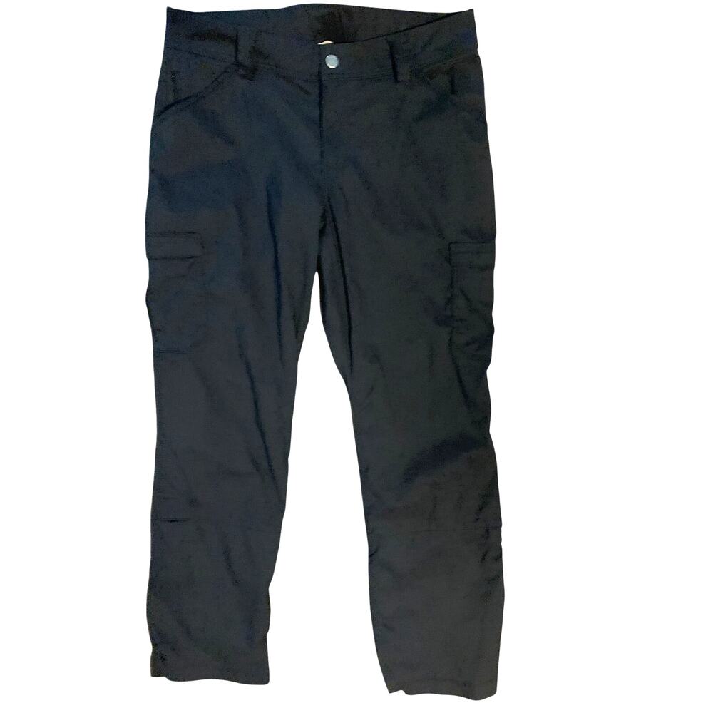 DULUTH CARGO BLACK NYLON/SPANDEX ZIPPER/SNAP POCKETS WOMEN'S 12/31